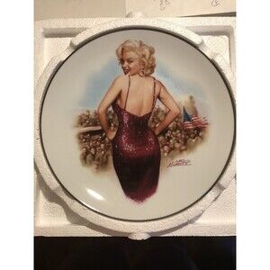 For Our Boys In Korea 1954 Plate The Magic of Marilyn W/ COA Notarile Delphi Vtg